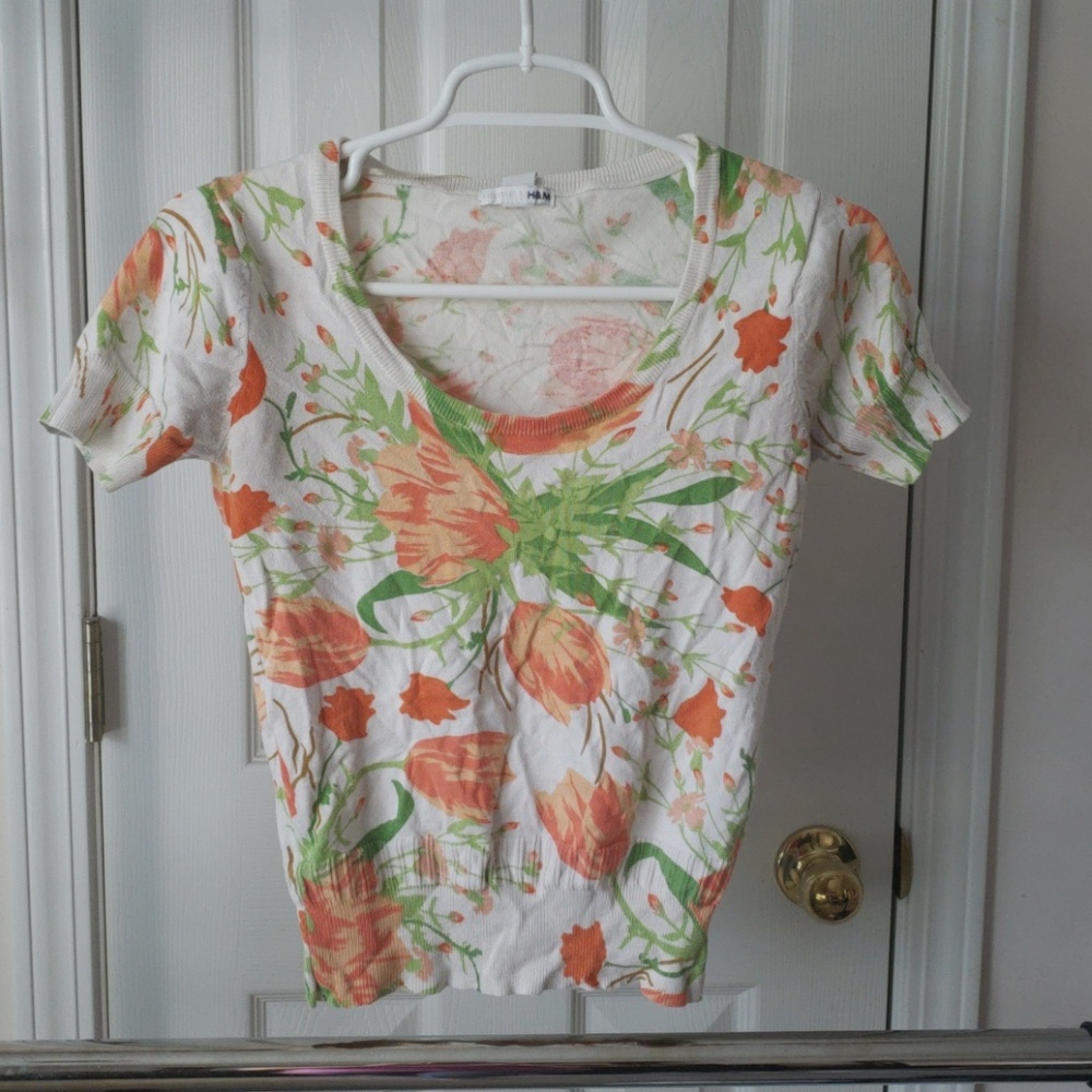 Floral sweater